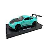 Macheta Porsche GT3 RS verde 1:32 replica metal cu sunete lumini deschide usile si capotele