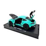 Macheta Porsche GT3 RS verde 1:32 replica metal cu sunete lumini deschide usile si capotele - imagine 7