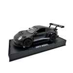 Macheta Porsche GT3 RS negru 1:32 replica metal cu sunete lumini deschide usile si capotele - imagine 3