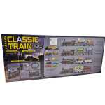 Set tren clasic electric cu vagoane de marfa si lumini - imagine 2