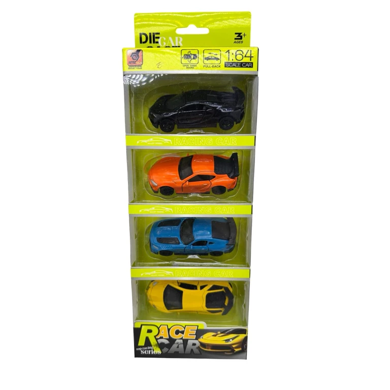 Set 4 masinute metal racing 164