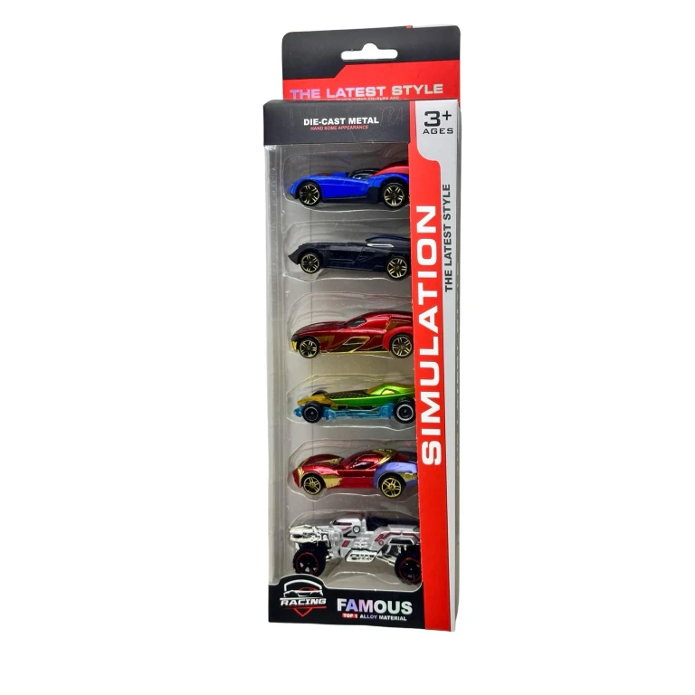 Set 6 masinute metal Simulation racing