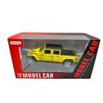 Macheta auto Jeep Rubicon galben metal 1:32 galben sunete lumini deschide usile si capotele - imagine 7