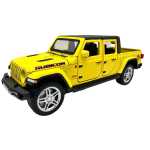 Macheta auto Jeep Rubicon galben metal 1:32 galben sunete lumini deschide usile si capotele