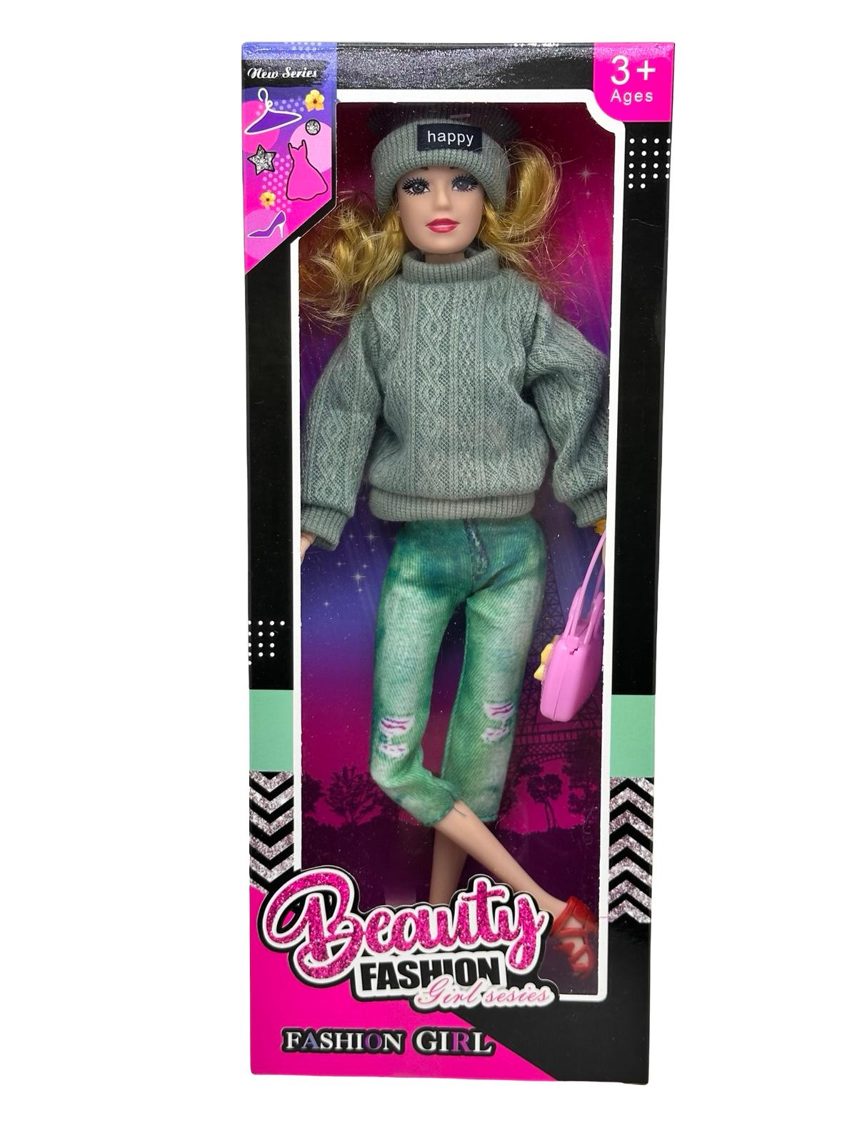 IMG-20251209-WA0670 Papusa Fashion Girl cu accesorii outfit verde - imagine 1