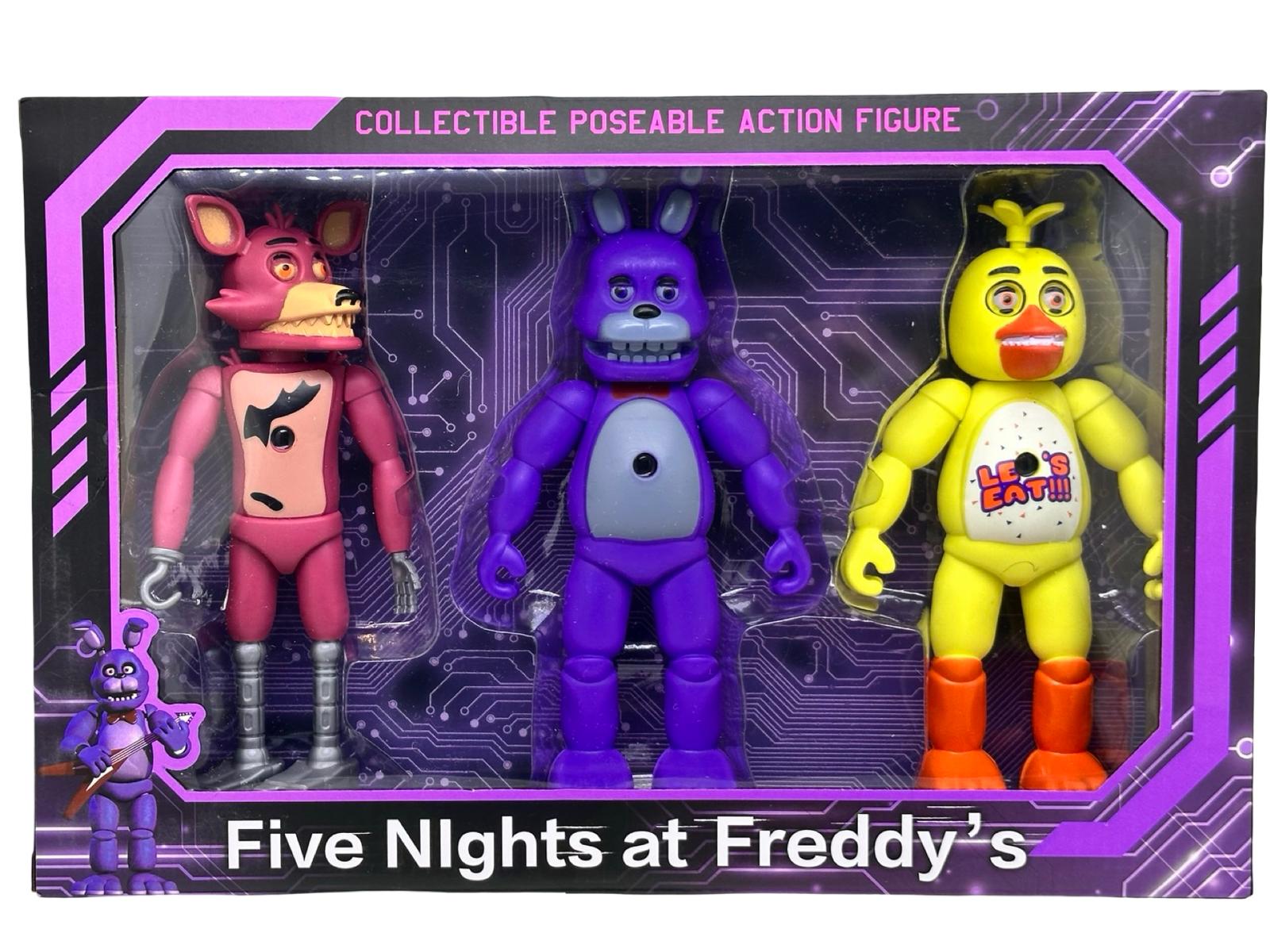 IMG-20251209-WA0671 Set 3 figurine Five Nights at Freddys animatronic Chika, Foxy, Freddy - imagine 1