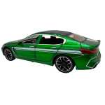 Macheta BMW M8 800 Verde Metalizat – Scara 1:24 cu Usi si Capota Deschise lumini si sunete - imagine 4