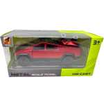 Macheta Tesla Cybertruck cu ATV rosie 1:43 replica metal usi deschise - imagine 3