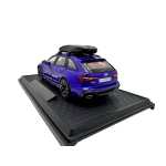 Macheta Audi RS6 Avant 1:24 metal cu lumini si sunete albastru - imagine 5