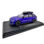 Macheta Audi RS6 Avant 1:24 metal cu lumini si sunete albastru - imagine 4