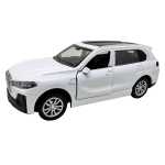 Macheta BMW alb X7 1:36 replica metal lumini si sunete usi deschise pull back - imagine 4