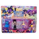 Set figurine Kpop Demon Hunters 3+ cu accesorii si pisicuta