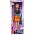 Papusa Kpop Mira Fashion Happy Doll 3+ cu par roz portocaliu si chitara