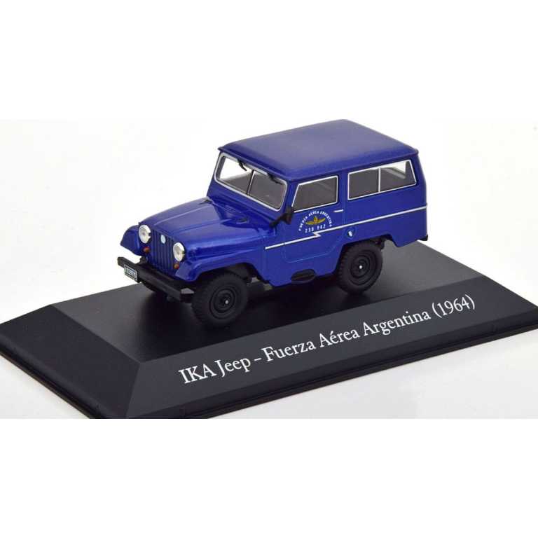 Macheta Jeep IKA Fuerza Aerea Argentina 1964 metal roti cauciuc scara 1:43