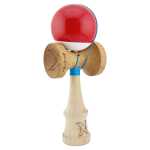 Kendama Flippy Profesionala Big Cups V2 din Lemn 18 cm Rosu Alb - imagine 2