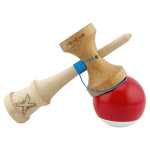 Kendama Flippy Profesionala Big Cups V2 din Lemn 18 cm Rosu Alb - imagine 8