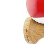 Kendama Flippy Profesionala Big Cups V2 din Lemn 18 cm Rosu Alb - imagine 4