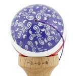 Kendama X CHICANOS Originala Profesionala Big Cups V2 Super Sticky cu Cupe Mari Rulment Metalic din lemn 18 cm Ata 55 cm Violet Alb - imagine 4