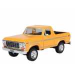 Macheta Motor Max Ford Bronco (open Top) 1978 1:24 galben replica metal die-cast - imagine 3