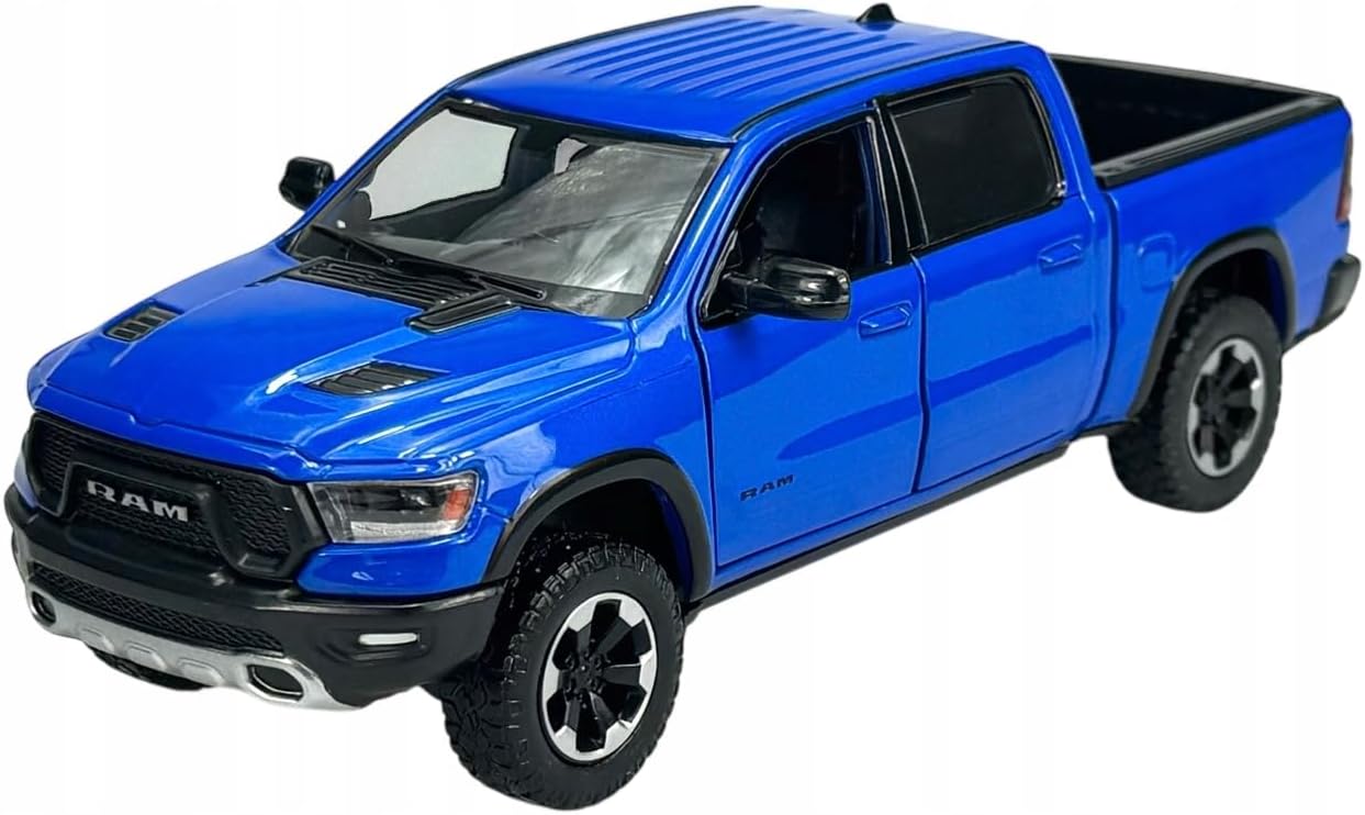 Macheta Motor Max Ram 1500 Rebel Crew Cab 2019 1:27 albastru replica metal die-cast Macheta Motor Max Ram 1500 Rebel Crew Cab 2019 1:27 albastru replica metal die-cast