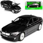 Macheta Welly BMW 535i 2010 1:24 negru replica metal die-cast