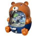 Ursulet joc basket cu catapulta 20 cm cu loc pentru minge