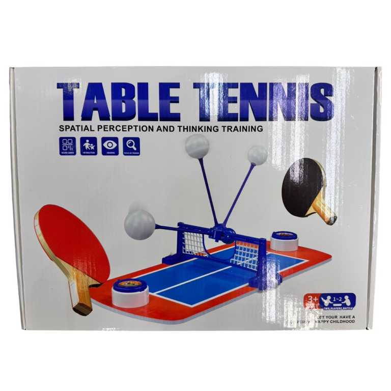 Set tenis de masa pentru copii cu masa palete si mingi joc interactiv