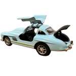 Macheta metal Mercedes clasica bleu 1:43 cu sunete si lumini - imagine 4