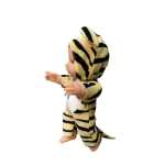 Papusa bebelus animalut tigrisor 17 cm din plastic cauciucat - imagine 3