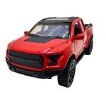 Macheta Ford F150 pickup rosie replica metal usi deschise - imagine 3