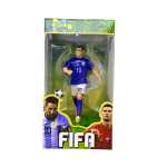 Figurina fotbalist 16 cm echipament alb albastru MBappe