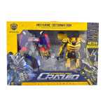 Set Jucarii Roboti Actiune Transformers CRAZED Bumblebee si Optimus Prime