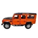 Macheta Land Rover Defender portocaliu 110 1:32 lumini si sunete usi capota deschise - imagine 7