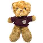 Urs de plus cu pulover maro 28 cm