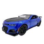 Macheta Chevrolet Camaro albastru 1:24 cu sunet lumini deschide usile si capotele - imagine 3