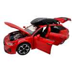 Macheta Audi RS6 rosu 1:32 cu portbagaj sunete lumini deschide usile si capotele