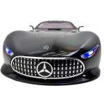 Macheta Mercedes Vision AMG gran turismo negru 1:24 cu lumini si sunete deschide usile