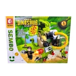Set constructie Sembo dinozaur spinosaurus robot world dinosaur 205028 123 piese