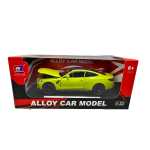 Macheta BMW M4 Coupe culoarea galben Sao Paulo Yellow 1:32 metal lumini si sunete - imagine 10