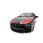 Macheta BMW M8 Racing rosu 1:24 metal pull back lumini si sunete - imagine 4