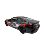 Macheta BMW M8 Racing rosu 1:24 metal pull back lumini si sunete - imagine 8