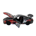 Macheta BMW M8 Racing rosu 1:24 metal pull back lumini si sunete - imagine 6
