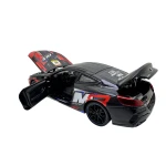 Macheta BMW M8 Racing rosu 1:24 metal pull back lumini si sunete - imagine 7
