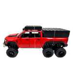 Macheta Ford RAM Mammoth 6x6 rosu 1:32 metal lumini si sunete - imagine 3