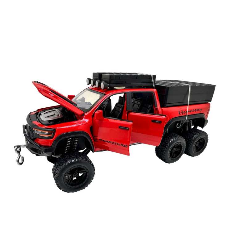 Macheta RAM Mammoth 6x6 rosu 1:32 metal lumini si sunete