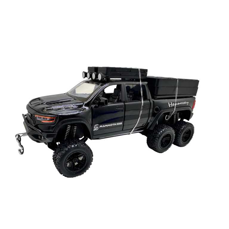 Macheta RAM Mammoth 6x6 negru 1:32 metal lumini si sunete