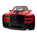 Macheta Rolls Royce Cullinan 1:28 rosu usi deschise lumini sunete pull back - imagine 4