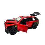 Macheta Rolls Royce Cullinan 1:28 rosu usi deschise lumini sunete pull back - imagine 8