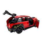 Macheta Rolls Royce Cullinan 1:28 rosu usi deschise lumini sunete pull back - imagine 11