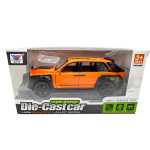 Macheta Rolls Royce Cullinan 1:28 portocaliu usi deschise lumini sunete pull back - imagine 3